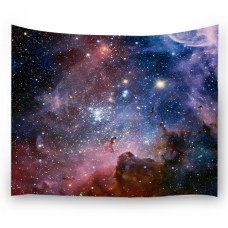 Goodbath Space Wall Tapestry, Universe Galaxy and Star in Outer Space Wall Hanging for Living Room Bedroom Dorm, 80" x 60", Colorful