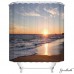 Goodbath Beach Themed Ocean Waves Mildew Resistant Waterproof 100% Polyester Fabric Shower Curtains Liner 72 Inch by 72 Inch Sunset (72)