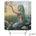 Goodbath Mermaid Lotus Shower Curtains,Mildew Free Water Repellent, 100% Polyester, (72 x 72 Inch)