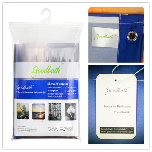 Mildew Free Water Repellent 100% Polyester Shower Curtains Liner ...
